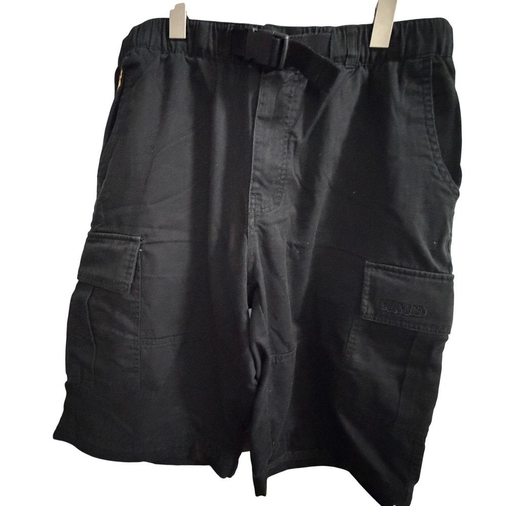EMPYRE Black Cargo Shorts w/ Adjustable Belt Mens Large